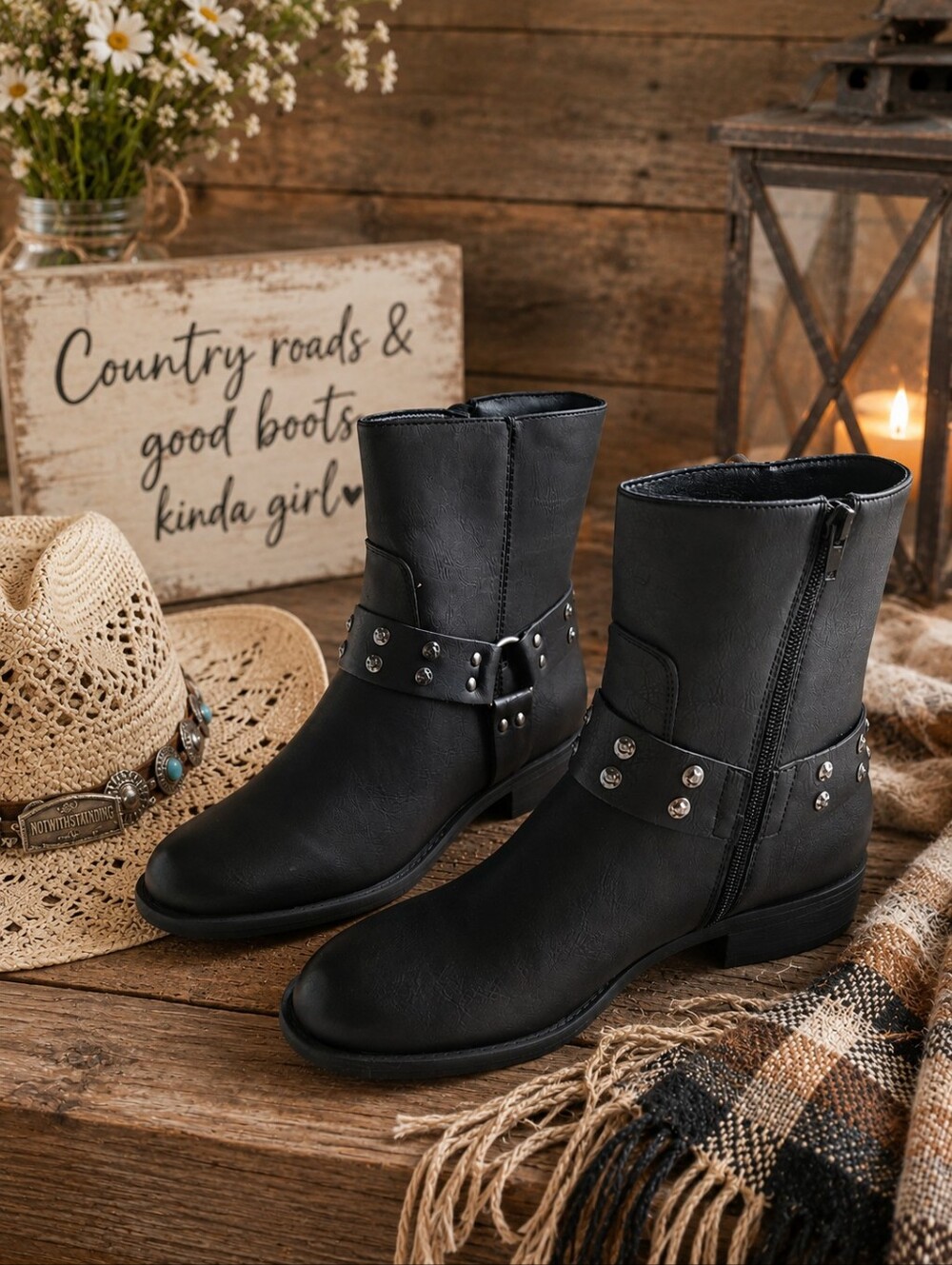 🤎 Frye & Co. Conley Moto Harness Boots – NWOB – Women's Size 10
